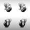 Service Caster 3.5 Inch SS Phenolic Wheel Swivel Bolt Hole Caster Set with 2 Brake SCC SCC-SSBH20S3514-PHS-2-TLB-2 - alternate 1